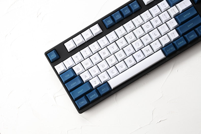 Blue/White Keycaps