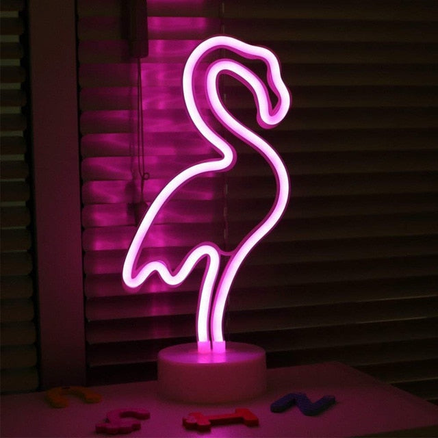Pink Flamingo LED Sign